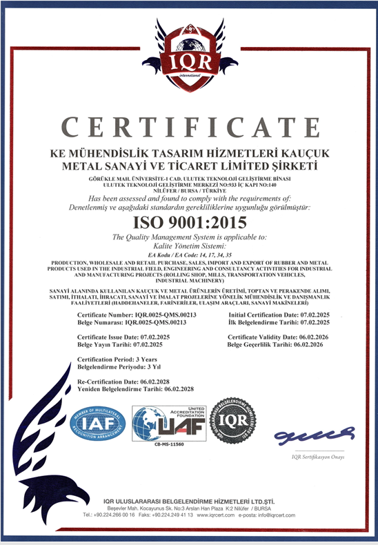 ISO 9001:2025 Certificate